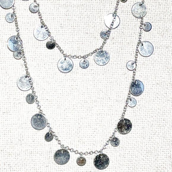 Lia Sophia Jewelry - Lia Sophia Silver Discs Necklace